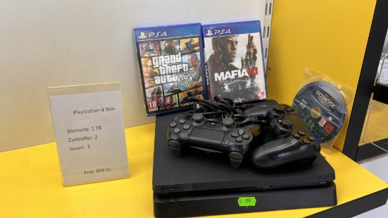 Imagine PlayStation 4 Slim 1TB 2 Manete