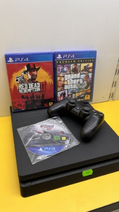 Imagine PlayStation 4 Slim 1 TB  1 Controller +3 Jocuri Cadou -