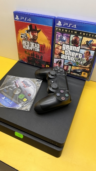 Imagine PlayStation 4 Slim 1 TB  1 Controller +3 Jocuri Cadou -