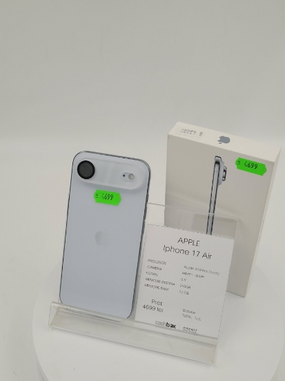 Imagine IPhone 17 Air 256GB Sky Blue baterie 100% 1CC