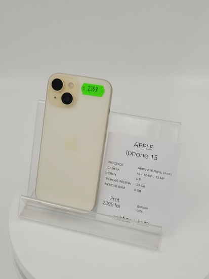 Imagine IPhone 15 (128) Baterie 99% 