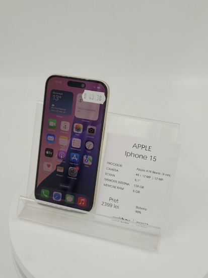 Imagine IPhone 15 (128) Baterie 99% 