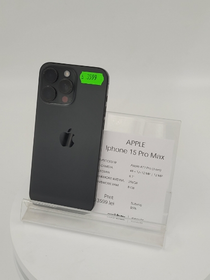 Imagine IPhone 15 Pro Max 256GB bat 85%