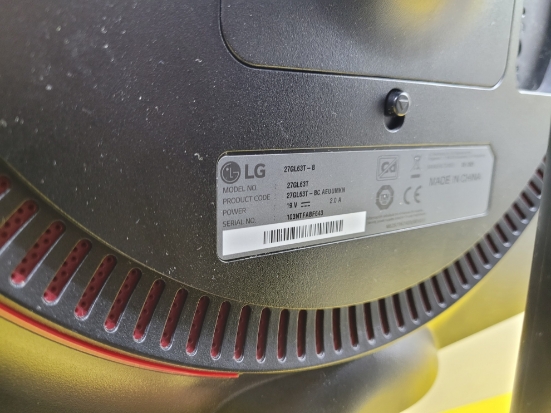 Imagine Monitor LED  IPS LG  FULL HD 1ms 144 Hz Nvidia G-Sync 27'' 27GL63T