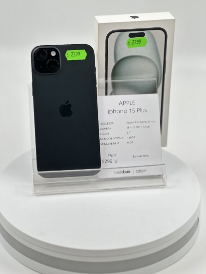Imagine IPhone 15 Plus 128GB Baterie 89%