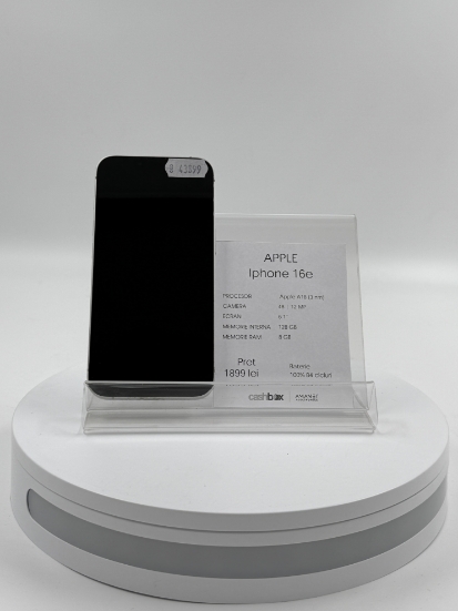 Imagine IPhone 16e 128GB Bat 100% 84 cicluri