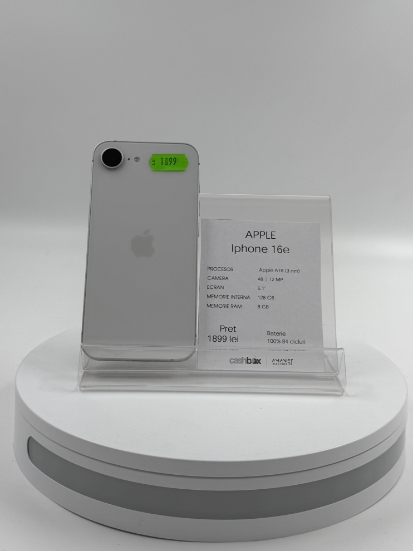 Imagine IPhone 16e 128GB Bat 100% 84 cicluri