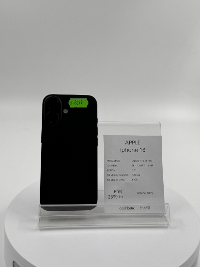 Imagine IPhone 16 128GB baterie 100% 