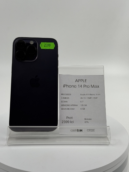Imagine IPhone 14 Pro Max (256GB) Baterie 87%