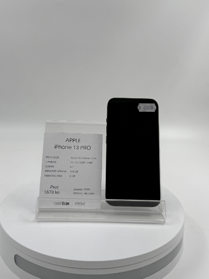 Imagine IPhone 13 PRO (256) baterie 100% inlocuita zgarieturi ecran