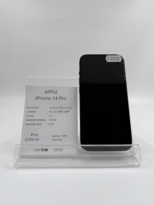 Imagine IPhone 14 PRO (128GB) baterie 100%, inlocuita