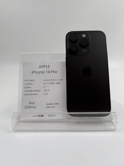 Imagine IPhone 14 PRO (128GB) baterie 100%, inlocuita