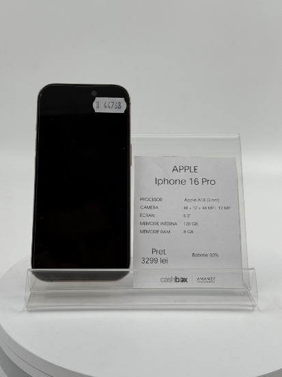 Imagine IPhone 16 PRO  128 GB Baterie 94% 