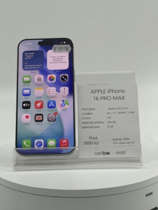 Imagine IPhone 16 PRO MAX  256GB baterie:100% - copy
