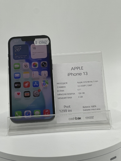 Imagine IPhone 13 128GB Baterie 100%