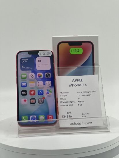 Imagine IPhone 14 (128) BATERIE 85% 