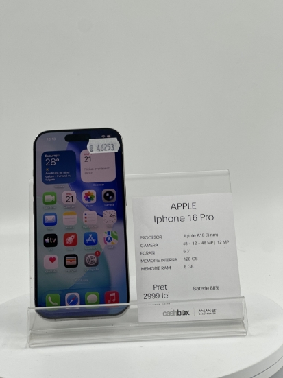 Imagine IPhone 16 PRO 128GB bat: 88%