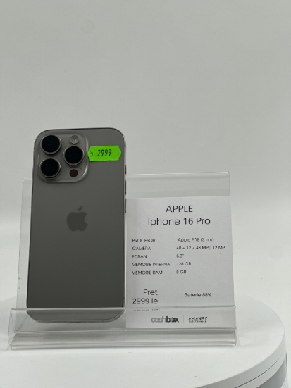 Imagine IPhone 16 PRO 128GB bat: 88%