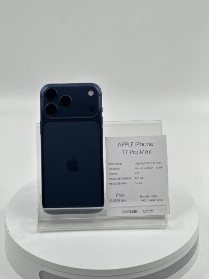 Imagine IPhone 17 PRO MAX  256 GB Uzat Rama Laterala Baterie 100% 140cc