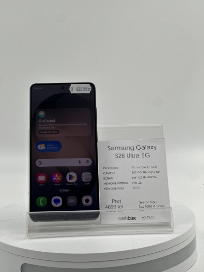 Imagine Samsung Galaxy S26 Ultra 5G 256 GB Produs Nou BAT 100% 0 cc (are si cutie)