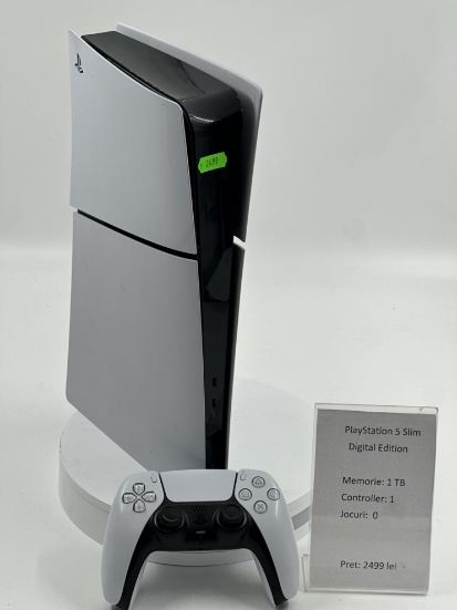 Imagine PlayStation 5 Slim Digital Edition uzura usoara pe carcasa Estetic 9.5/9.7 din 10