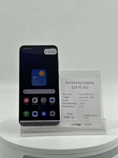 Imagine Samsung Galaxy S24 FE 5G 128GB Baterie 100%