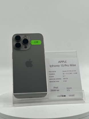 Imagine IPhone 15 Pro Max 256GB bat 87% 
