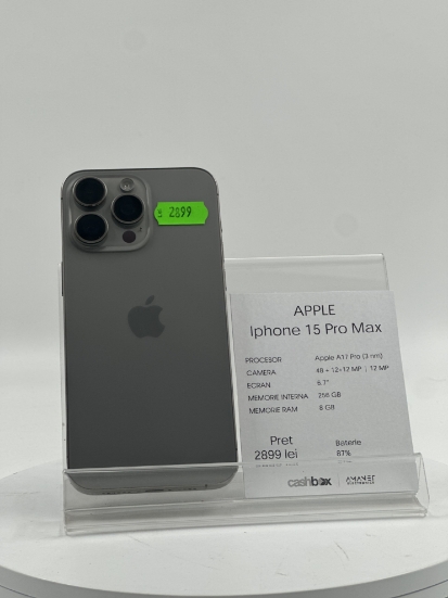 Imagine IPhone 15 Pro Max 256GB bat 87% 