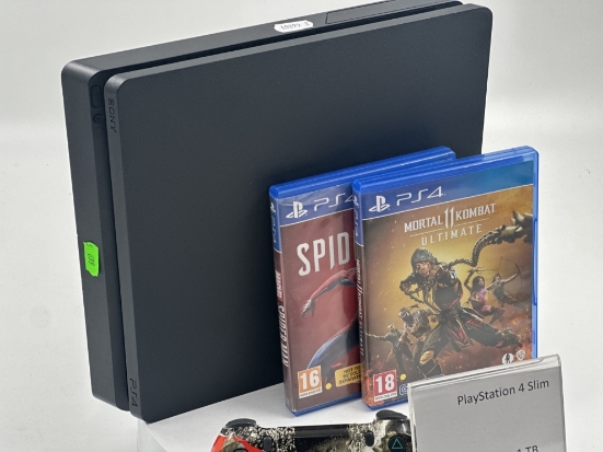 Imagine PlayStation 4 Slim 1TB  1 controller + 2 Jocuri