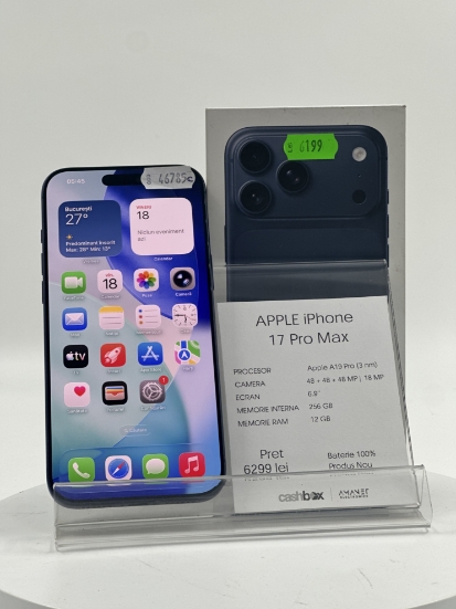Imagine IPhone 17 PRO MAX 256GB BATERIE 100% 36cc
