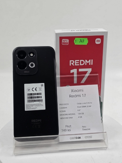 Imagine Xiaomi Redmi 17 128GB 4GB RAM +4GB RAM