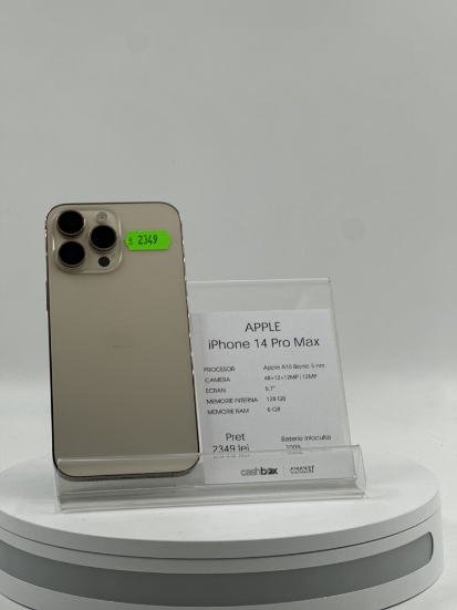 Imagine IPhone 14 Pro Max (128GB) Baterie 100%  (Inlocuita)