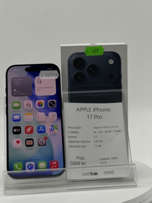 Imagine IPhone 17 Pro  256GB Baterie 100%  5cc