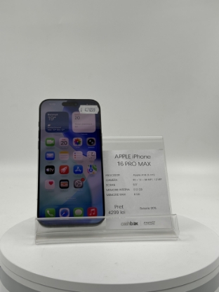 Imagine IPhone 16 PRO MAX  512GB Baterie 90%