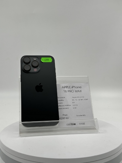 Imagine IPhone 16 PRO MAX  512GB Baterie 90%