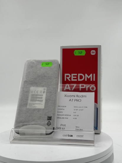 Imagine  Xiaomi Redmi A7 Pro 128GB 4GB RAM+4GB RAM Produs Nou