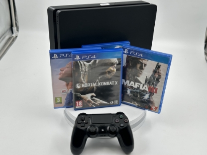 Imagine PlayStation 4 Slim 1TB  1 controller + 4 Jocuri